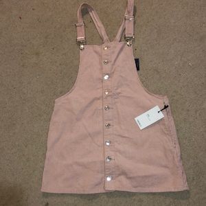 Forever 21 Light Pink denim overall dress